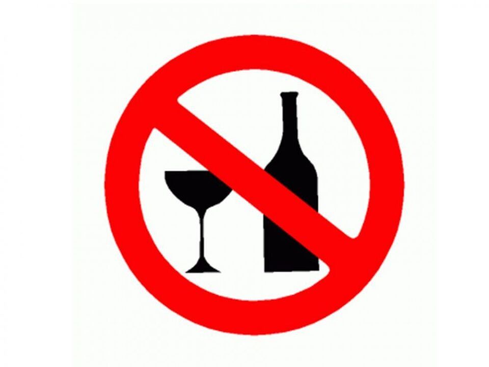 evitar el alcohol para la prostatitis