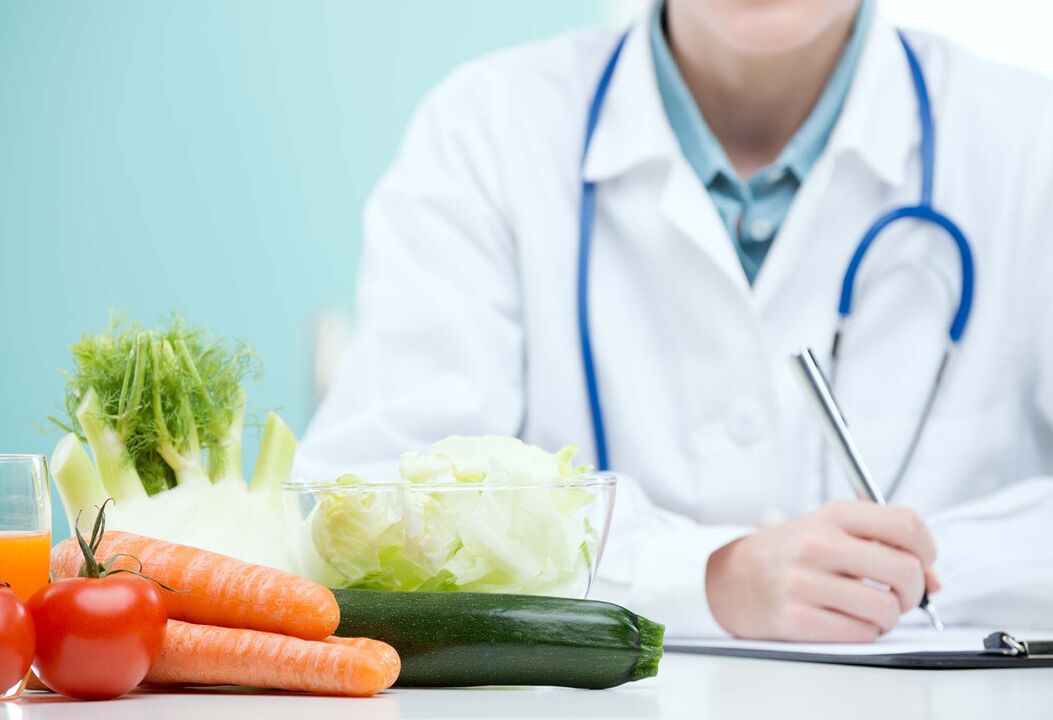 Dieta terapéutica para la prostatitis.