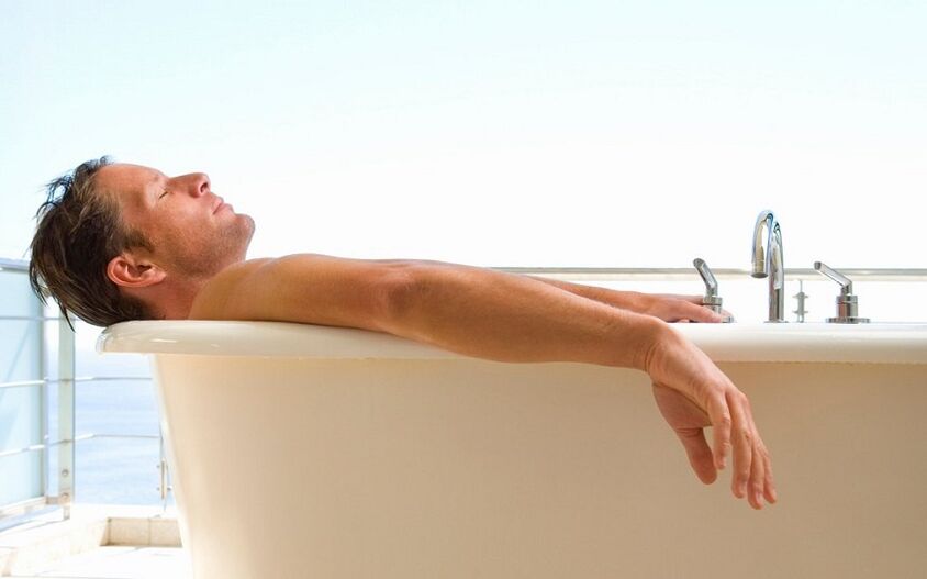 baño caliente para la prostatitis en hombres